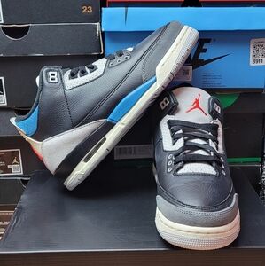 Jordan Air 3 Retro OG in Black, Red, and Gray